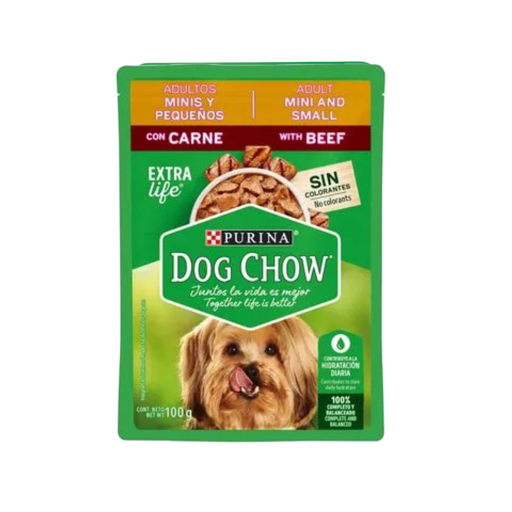 dog chow adulto carne minis y pequeños dog chow adulto carne minis y pequeños